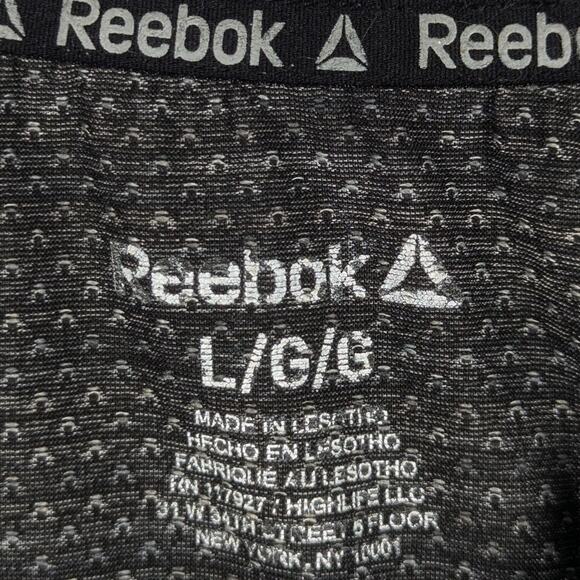 Reebok Mens L Gray Activewear T-Shirt Performance Mesh Stretch Training Tee - Picture 2 of 5